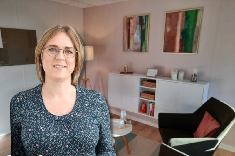 Stine Zink i sit samtalerum – Hel igen efter skilsmissen
